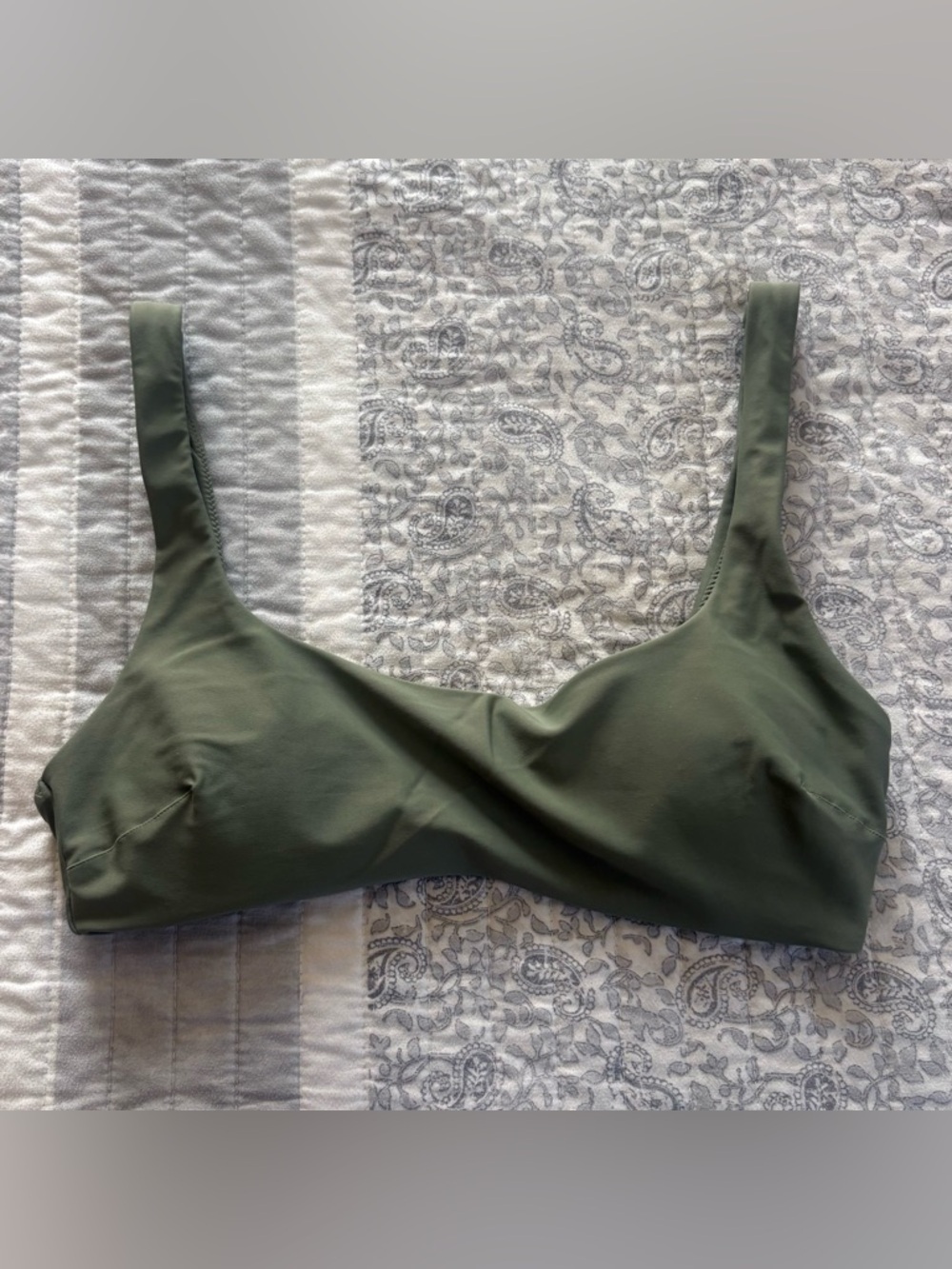 Aerie Wide Strap Scoop Neck Bikini Top M